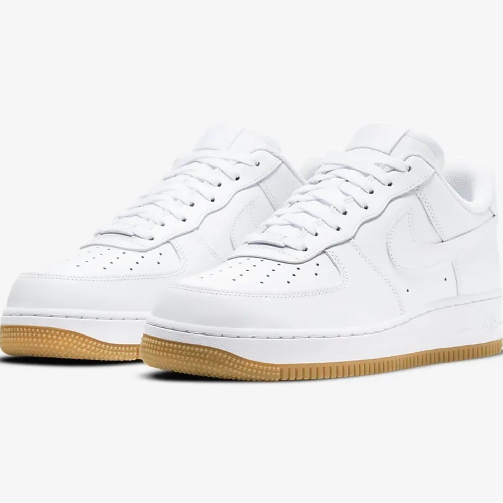 Nike White and Tan Sneakers